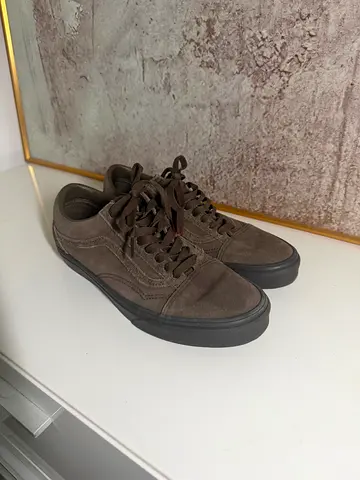 Vans Old Skool Brown Suede, All Brown, UK 7, Worn Once