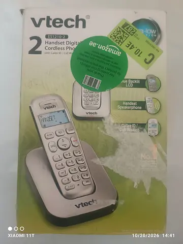 VTech 2-Handset Digital Cordless Phone (ES1210-2) - Excellent Working Condition