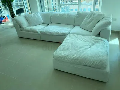 Original feather 🪶 filled Marina Home Luscious Modular Sofa with footstool