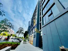 Bright Studio | Full-Wall Glass Window | Prime Aljada Location