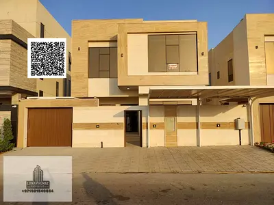 فيلا للبيع في عجمان منطقه الزاهية وشامل كهرباء والمياه والمكيفات ورسوم 5 غرف ماستر ومجلس ماستر وصاله ماستر وغرفه خادمه مع امكانيه التمويل البنكي