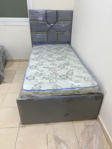 Single Bed with Headboard and Mattress - brand new