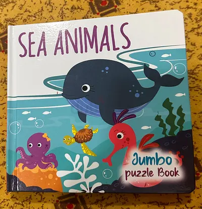 Sea Animals Jumbo Puzzle Book - Board Book