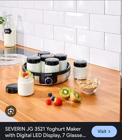 Severin JG 3521 Yoghurt Maker with 6 Glass Jars