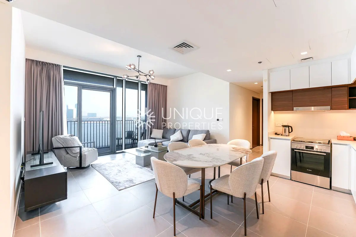 Furnished 2BR | Creek Edge Tower | Full Water View