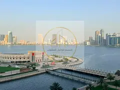 2-Bedroom Apartment for Rent in Al Majaz 3, Sharjah, Direct Sea View, Spacious Living Room, 2 Balcon