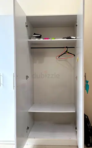 2 SEPARATE  2 - Door Wardrobes (White)