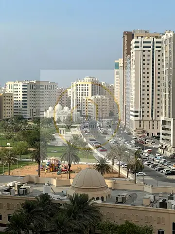 2BR Apt | Al Majaz 3 Sharjah | Next to Amber & Nesto | Maid’s Room & Laundry Room | Wardrobes | Free AC & Maintenance | 4 Payments | AED 50,000