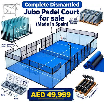 DISMANTLED JUBO PADEL COURT FOR SALE – Made in Spain