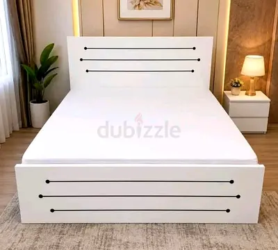 BRAND NEW QUEEN SIZE WOOD BED MDF WITH MATTRESS 150X190 CM