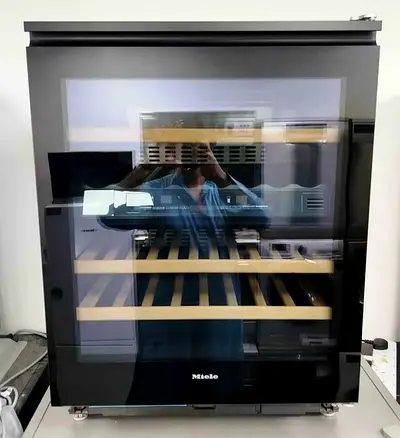 Miele built-in wine fridge dual zones