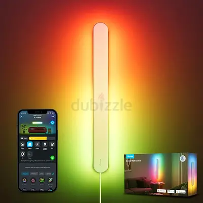 Govee Wall Sconce, RGBIC Wall Lights, Works with Matter & Alexa, 1200LM High Brightness,