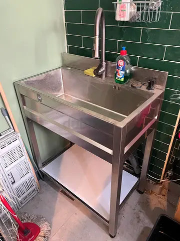 Sink Unit Stainless Steel Single-Bowl