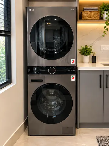 Free Delivery- LG 12KG Washer 10KG Dryer Tower Set Latest Model