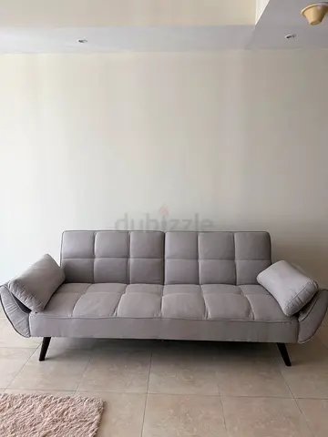 Sofabed, convertible sofa bed, beige