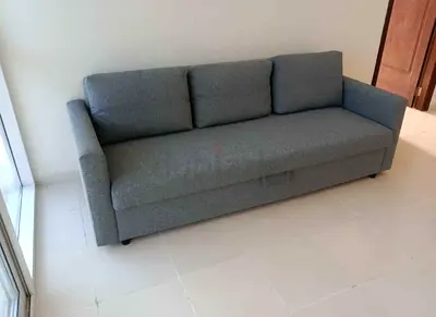 Grey 3-Seater Sofa — Good Condition