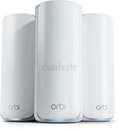 NETGEAR Orbi 7 Mesh Tri-Band WiFi SystemPack of 3 Coverage of 750 m²