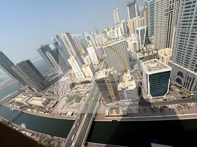 An excellent opportunity to rent a spacious apartment in Al Qasba, Sharjah, featuring a large and practical layout, a balcony with stunning open water