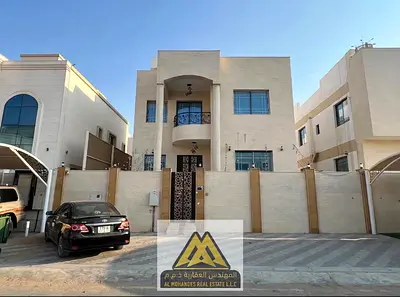 Villa for annual rent in Al Yasmin – Ajman A great opportunity to rent a spacious villa in the Al Yasmin area of ​​Ajman, in a quiet and family-frien