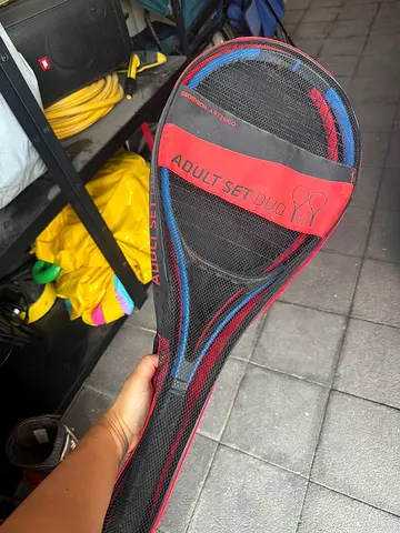 Adult Badminton Racket Set with Carry Case - Used