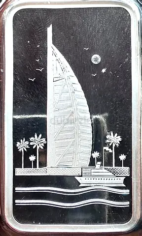 100g 999 Silver Bar with Dubai Burj Al Arab Engraving