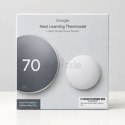 Google Nest Learning Thermostat (Pro Edition) with Temperature Sensor - New in Box