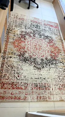 IKEA Used vintage-style area rug — 160x230cm, warm red and beige tones