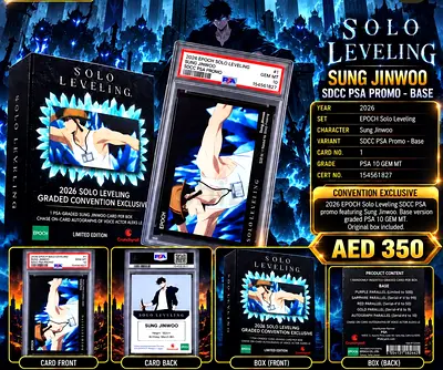 2026 Solo Leveling SDCC PSA Promo Sung Jinwoo Graded Convention Card - Base