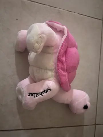 Pink Plush Turtle Soft Toy - Seychelles Souvenir