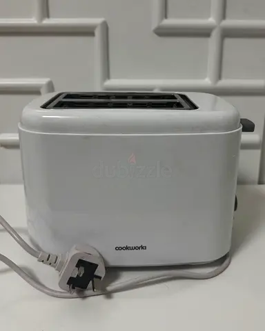 Cookworks 2-Slice Toaster – White, Good Working Condition