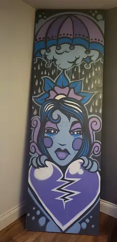 Large Original Hand-Painted Pop Art Panel - two available