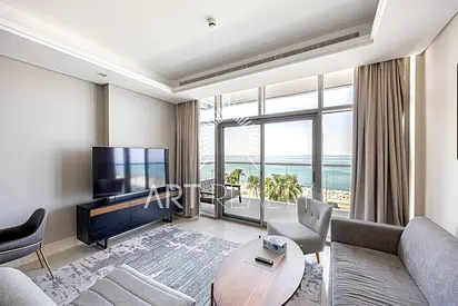 Beachfront 2BR + M | Full Sea Views | Furnished