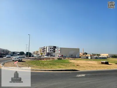 للبيع أرض سكنية تجارية في الجرف الصناعية 2 – عجمان | على 3 شوارع | 10,000 قدم مربع | تصريح أرضي + طابقين |