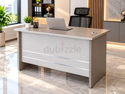 Modern Grey Office Desk 120cm – Stylish Single Person Workstation Table with 3 Storage Drawers
