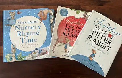 Beatrix Potter Books & Snow Globe for Sale