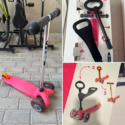 Micro Mini 3in1 Classic Scooter, pink, Good Condition