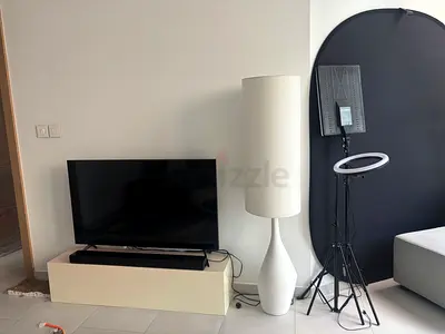 West Elm Floor Lamp with porcelain base