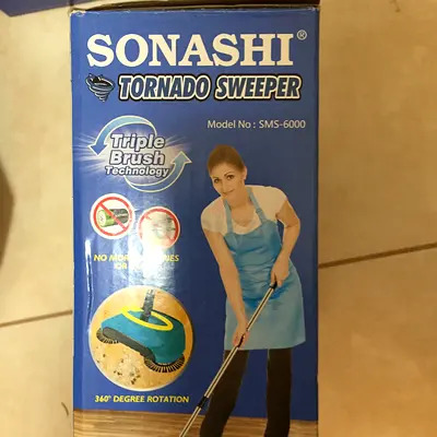 Sonashi Tornado Sweeper SMS-6000 - Lightweight Electric Floor Cleaner