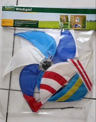 Brand new multicolor garden wind spinner (still packaged)
