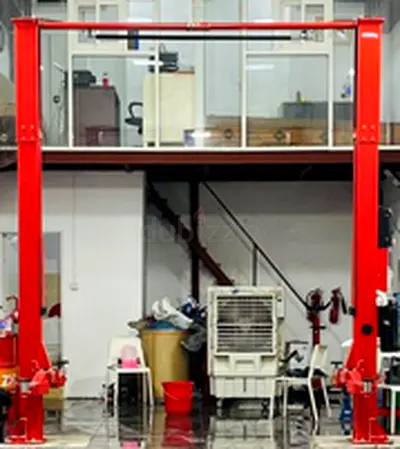 Sale on two-post lifts and platform scissor lifts with a 50% discount.