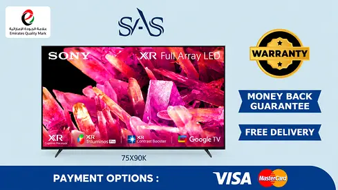 Sony | 75 Inch | BRAVIA XR Full Array LED 4K Smart TV | 75X90K