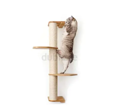 Wall-mounted Vertical Cat Scratching Post with Perches from Catastrophic Creation