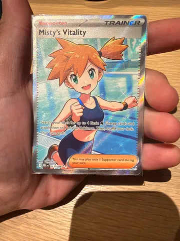 Misty's Vitality Full-Art Pokémon Trainer Card (Holo) - Near Mint
