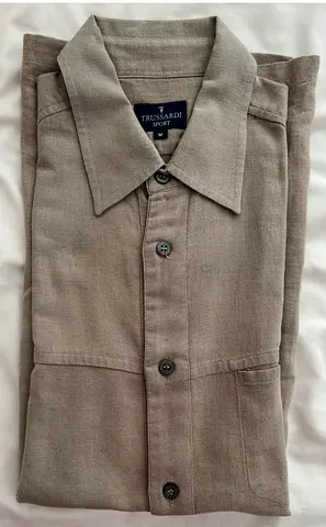 MEN TRUSSARDI EU DRESS SHIRT camel Beige ITALY