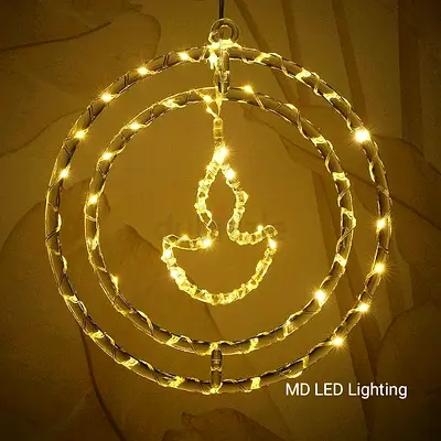 LED Hanging Decorative Ring Light - Warm White new available