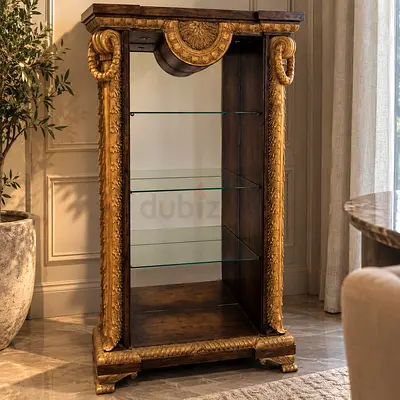 Antique Style Arabic-Inspired Curio Cabinet
