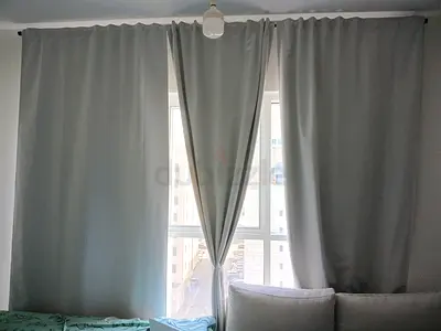 IKEA WHITE blackout curtains - set of 2, very good condition.