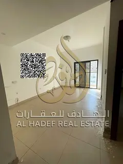 Two bedrooms, a lounge, three bathrooms and a balcony, second floor in Al Naeemia 1 near Gulfa Bridg