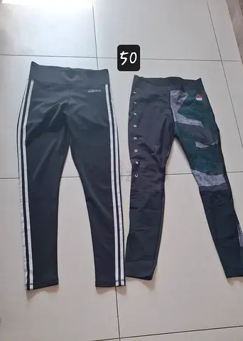 Set of ladies branded gym trousers