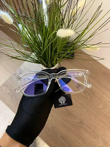 Chrome heart glasses